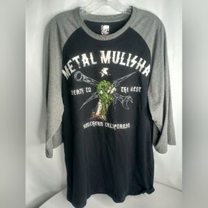 *Metal Mulisha Death To The Rest Southern California Baseball Jersey Shirt